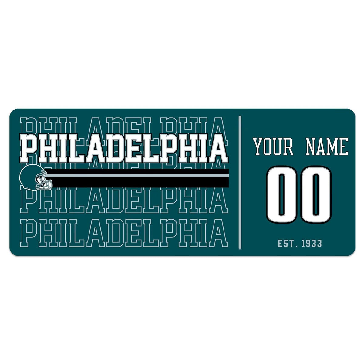 ANTKING Philadelphia Mouse Pad Custom Name and Number Desk Pad for Men Women Youth Gifts