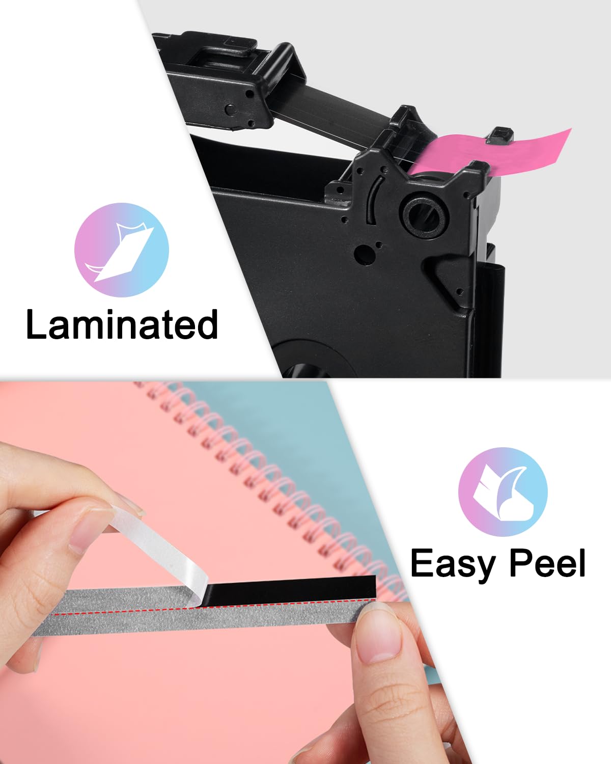 Replacement for Brother Label Maker Tape P Touch Colored TZe TZ Tape 12mm