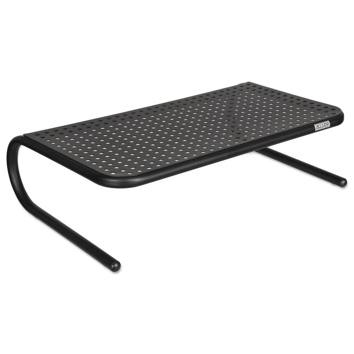 Allsop Large Metal Art Monitor Stand, 18-Inch Wide Platform Holds 50 lbs with Keyboard Storage