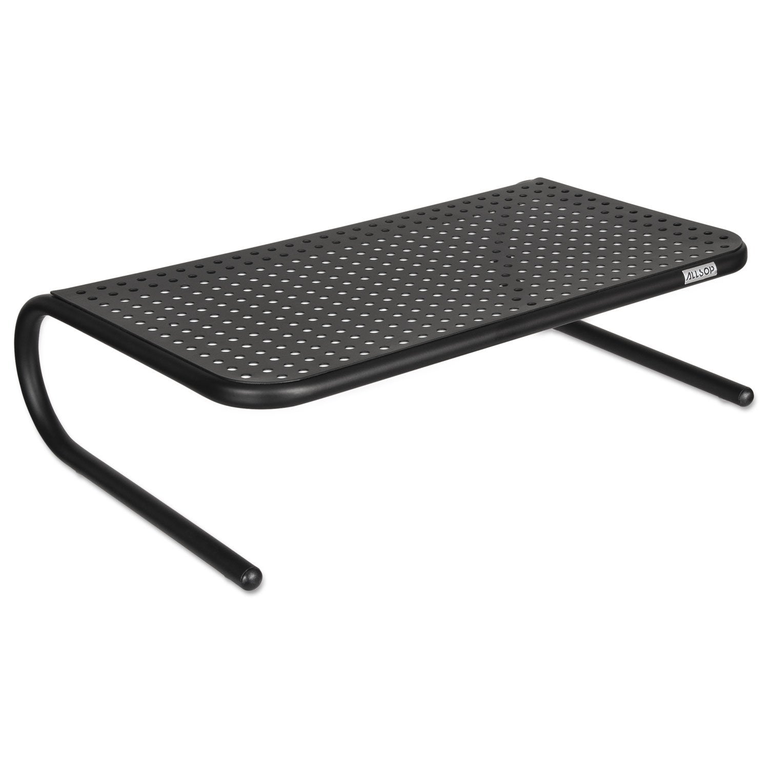 Allsop Large Metal Art Monitor Stand, 18-Inch Wide Platform Holds 50 lbs with Keyboard Storage