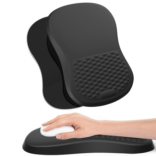 eulps Ergonomic Mouse Pad with Wrist Rest Support, Mousepad with Comfortable Memory Foam Wrist Rest