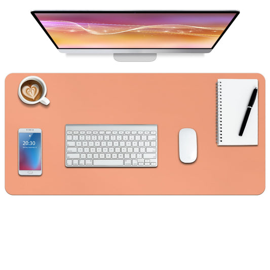 Boutilon Leather Desk Pad Protector,Non-Slip Mouse Pad,Laptop Desk Pad,Office Mouse Mat,Waterproof