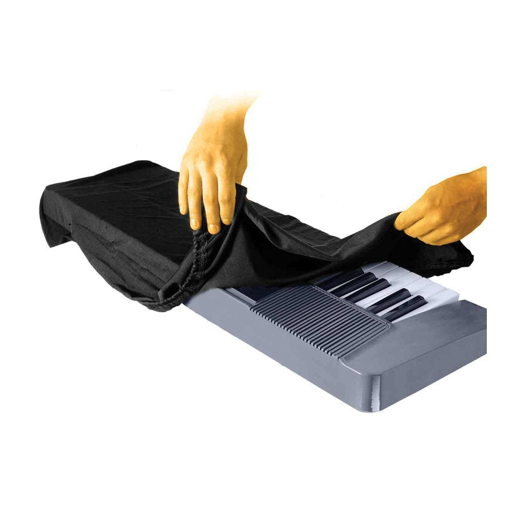 OnStage On-Stage Keyboard Dust Cover for 61 or 76 Key Keyboards, Black