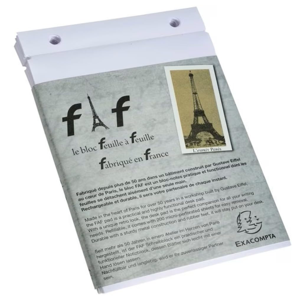 Exacompta Faf Desk Refill Pad Only No.4 Blank