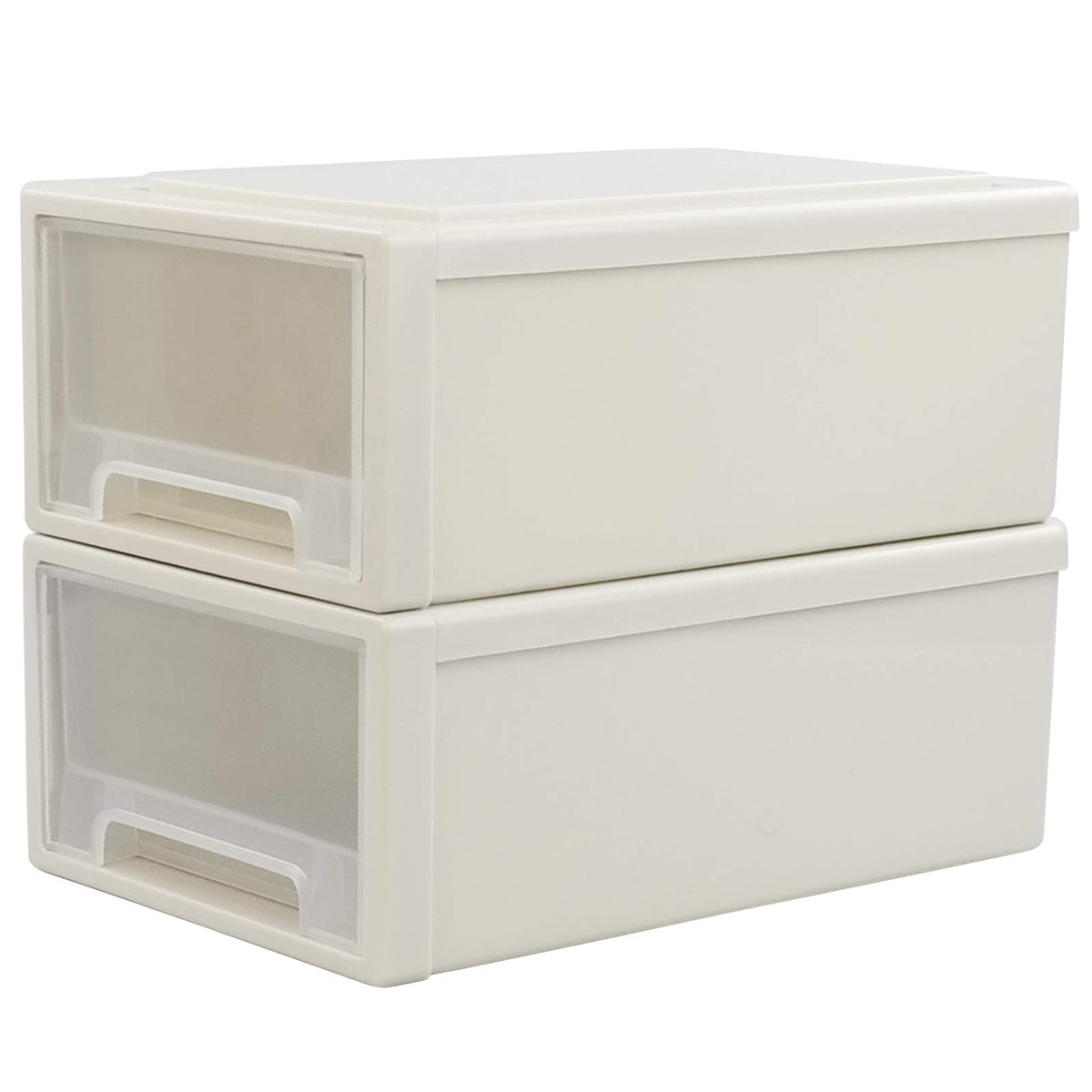 Jandson 18 Quart Stacking Chest of Storage Drawer Box for Desktop, 1 Pack