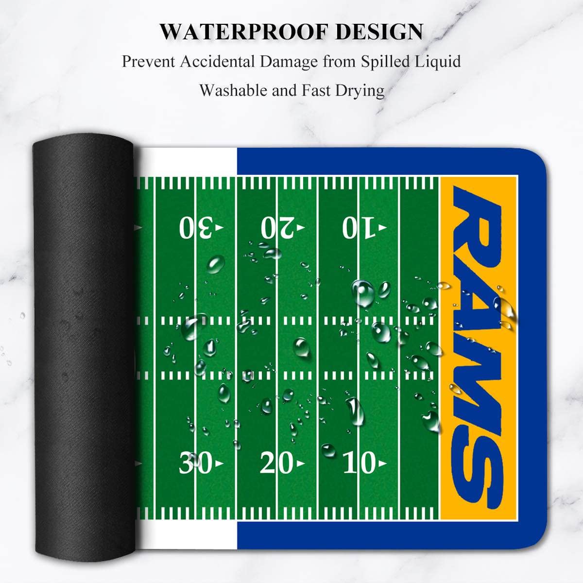 Large Gaming Mouse Pad, Mousepad with Non-Slip Rubber Base for Laptop Computer Desktop