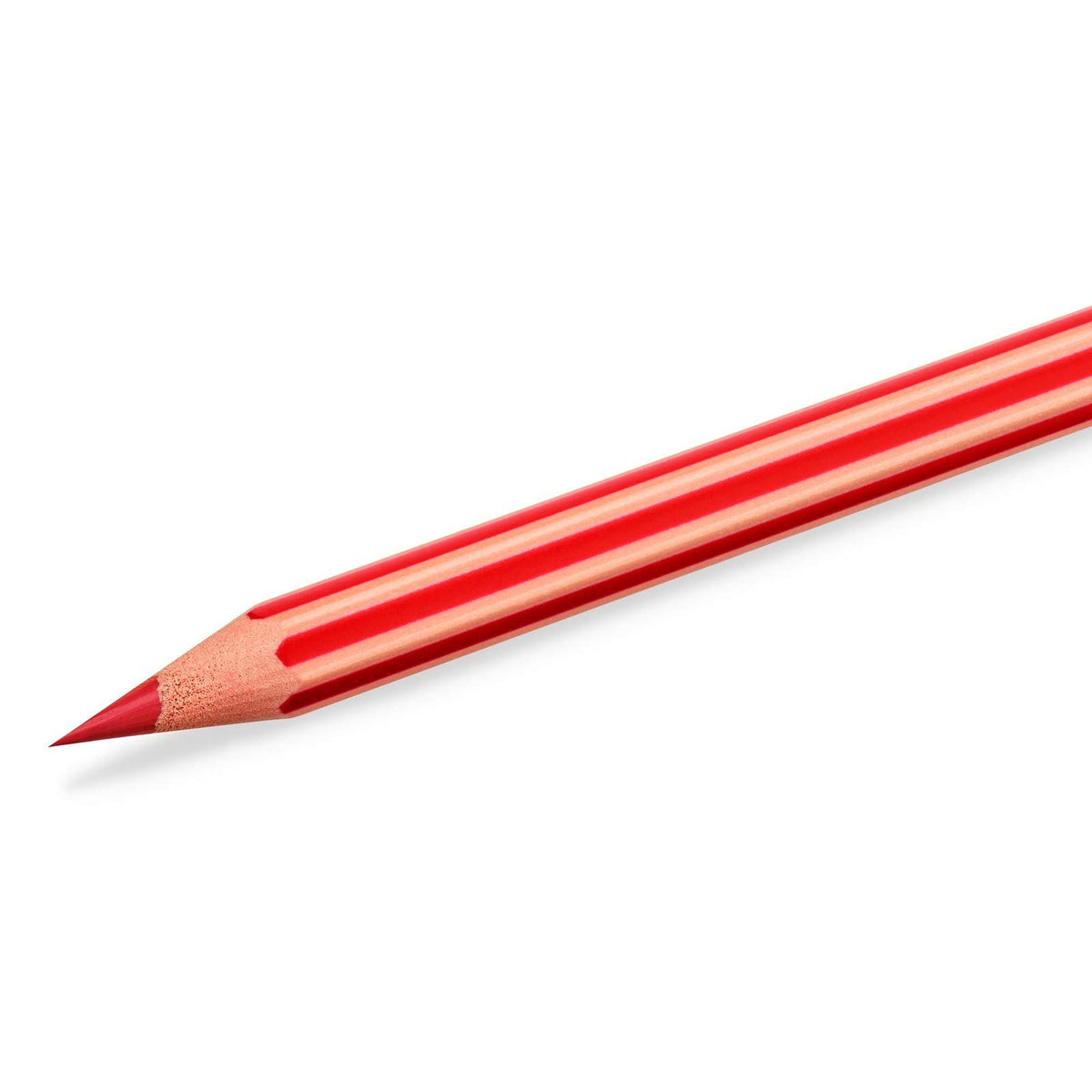 BIC Kids Evolution Stripes Colouring Pencils - Assorted Colours, 24 Count (Pack of 1)