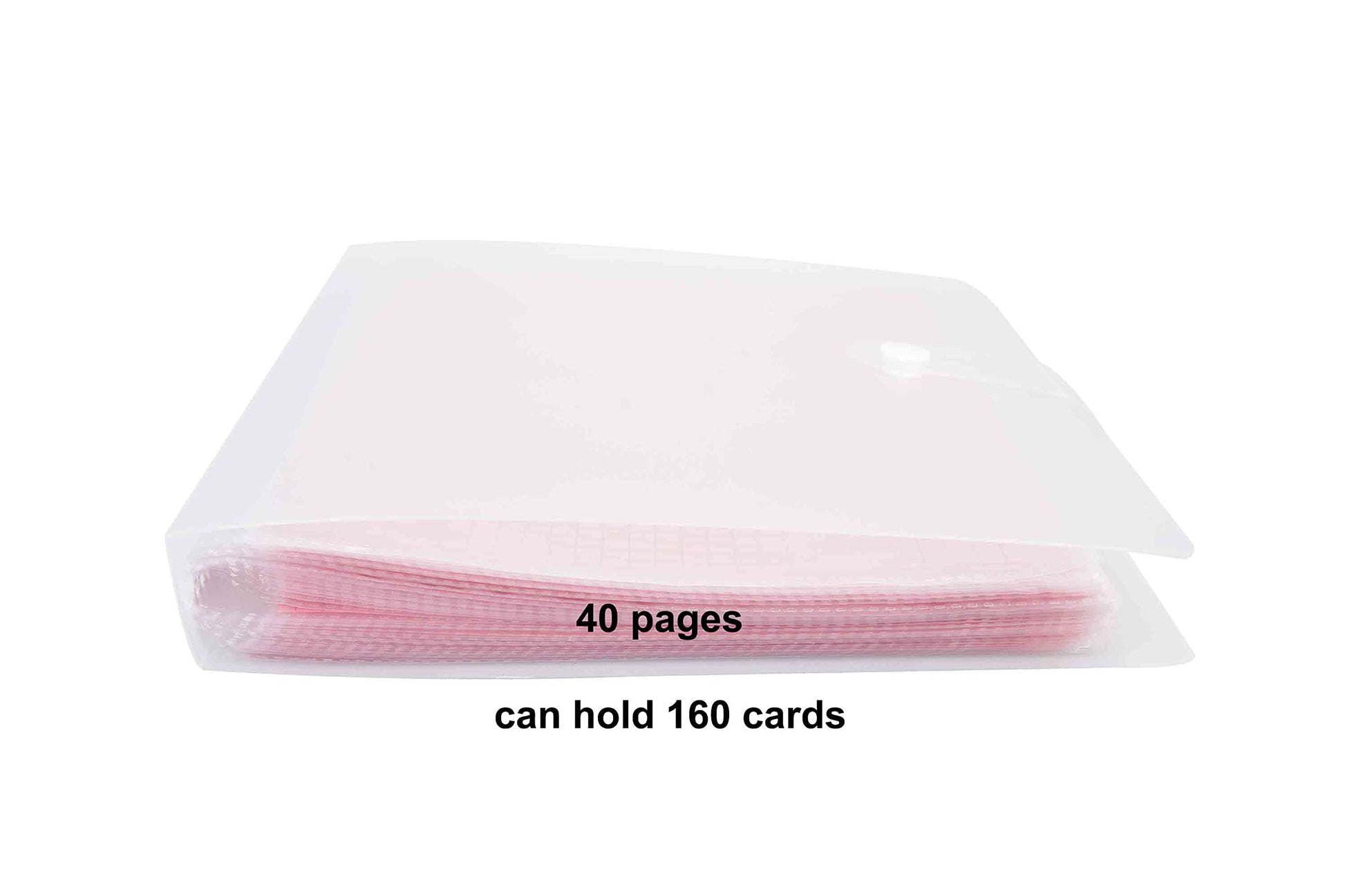 YOAVIP 4x6 Index Cards Clear Plastic Holder Organizer Pouches Book Binder 40 Page Hold 160 Cards 4