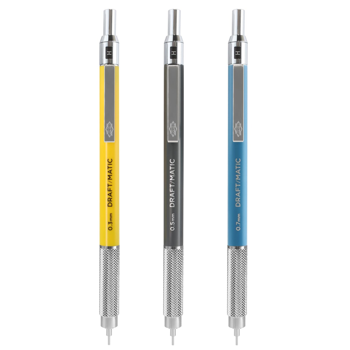 Alvin, Draft-Matic Mechanical Pencil, 3 Pack, Stainless Steel Drawing and Design Tools, Great for