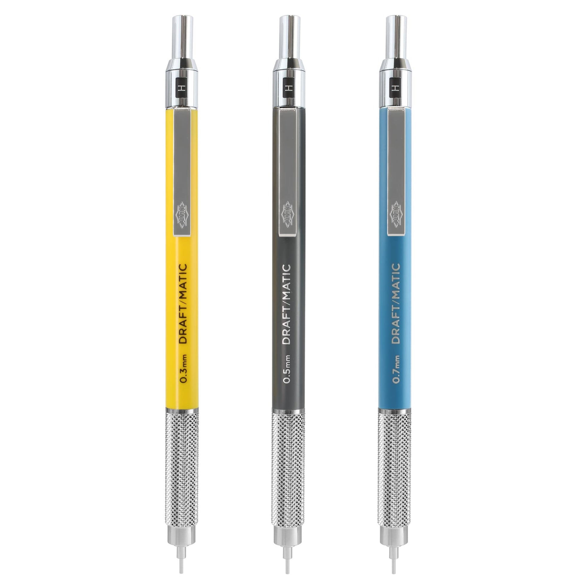 Alvin, Draft-Matic Mechanical Pencil, 3 Pack, Stainless Steel Drawing and Design Tools, Great for