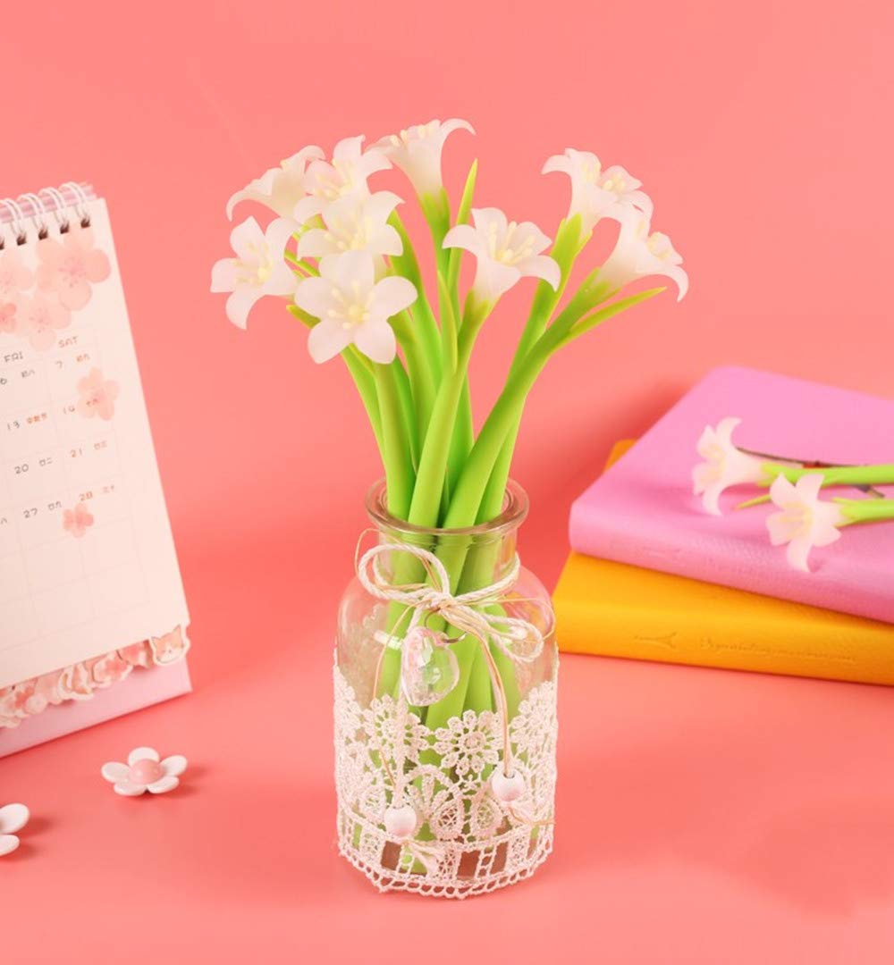 Prosnubl Color Changing Flower Pens 9Pcs Creative Gel Ink Tulip Pens for Teachers, Students, School