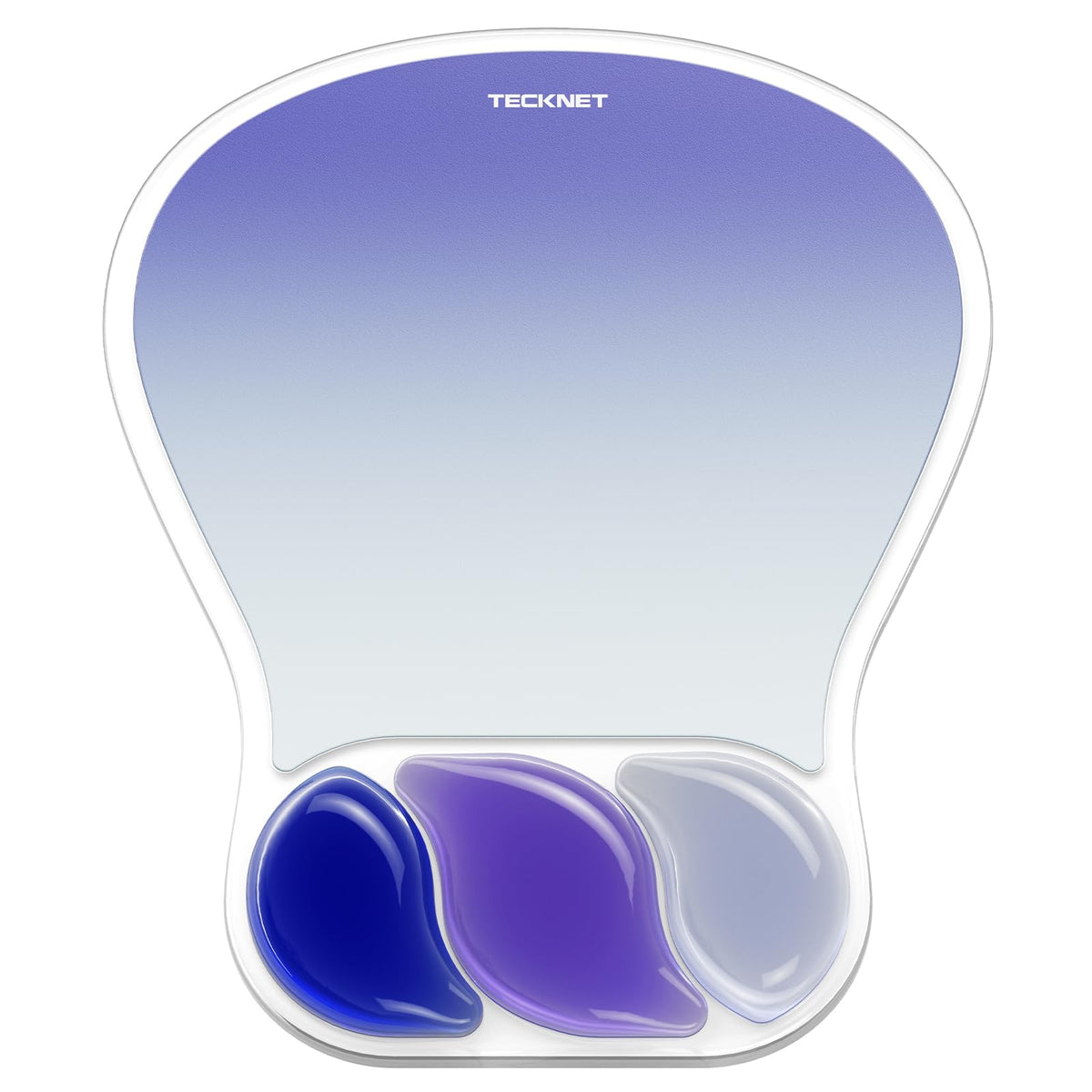 TECKNET Gel Ergonomic Mouse Pad, Mouse Pad with Wrist Rest, Light Blue