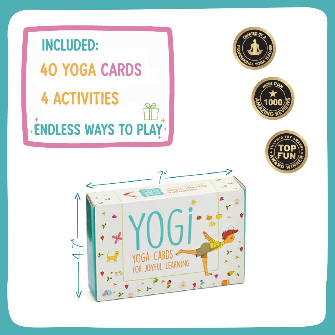 YOGi FUN Yogi Kit Card Game, 40 Yoga Cards Rhyming Game, Award Winning Educational Activities