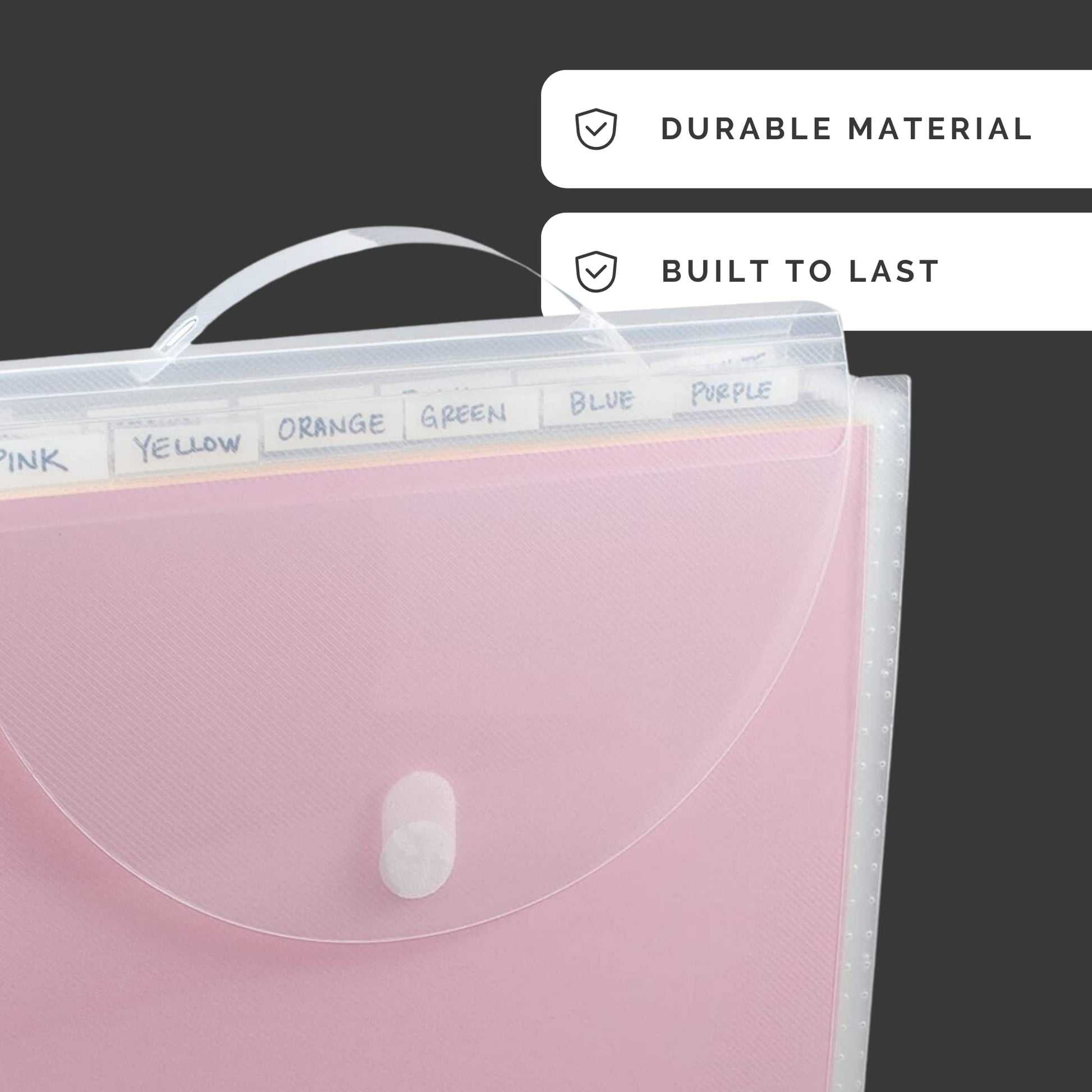Advantus Expandable Paper Organizer, Accordion File Organizer, Important Document Holder, Clear