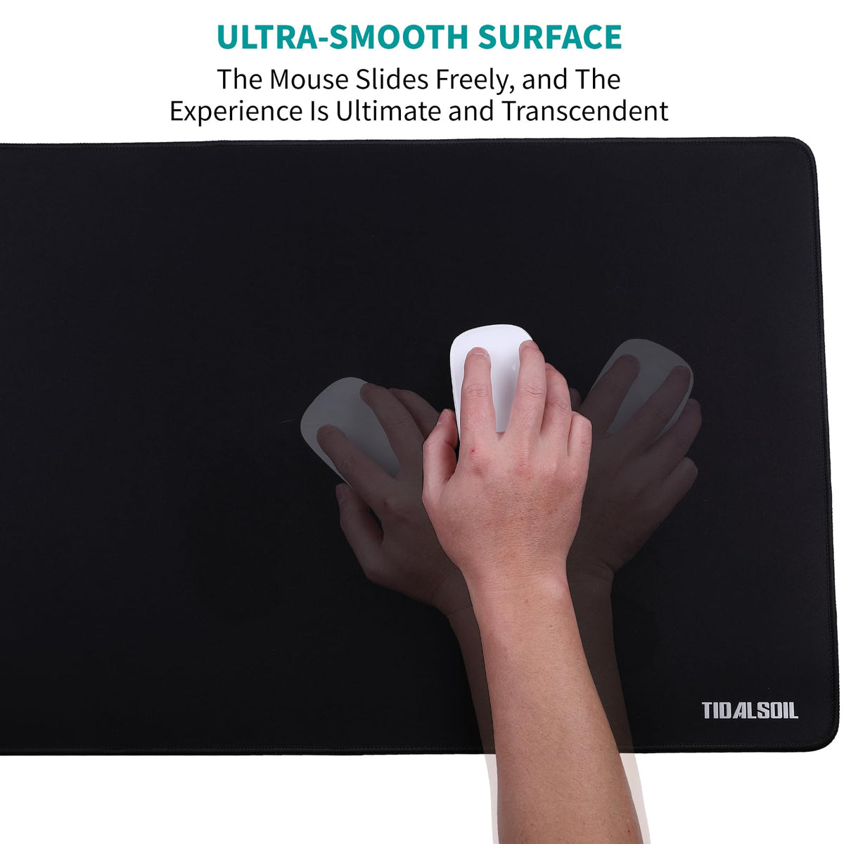 TIDALSOIL XXL Gaming Mouse Pad, 35.4x15.7 in Extended Desk Mat