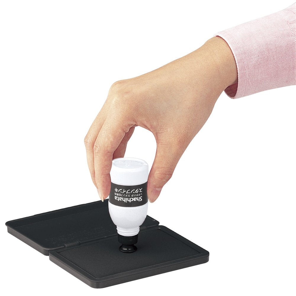 Shachihata SGN-40-G Stamp Ink for Stamp Stand, Small Bottle, Green