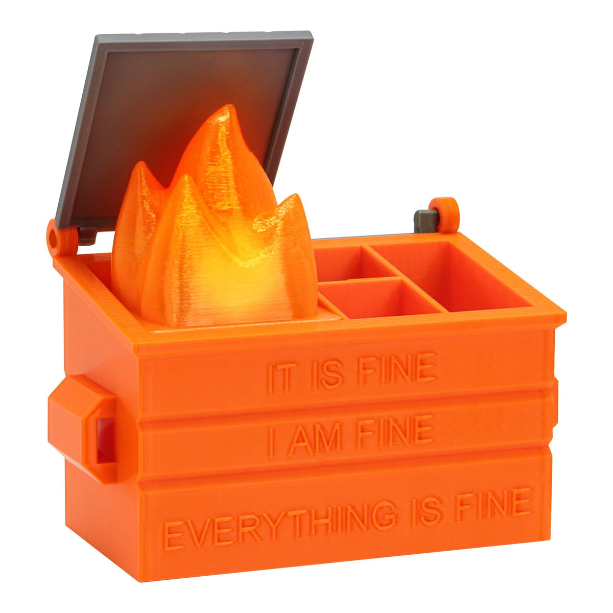 Dalycro Dumpster Fire Pencil Holder Fun Desk Accessories