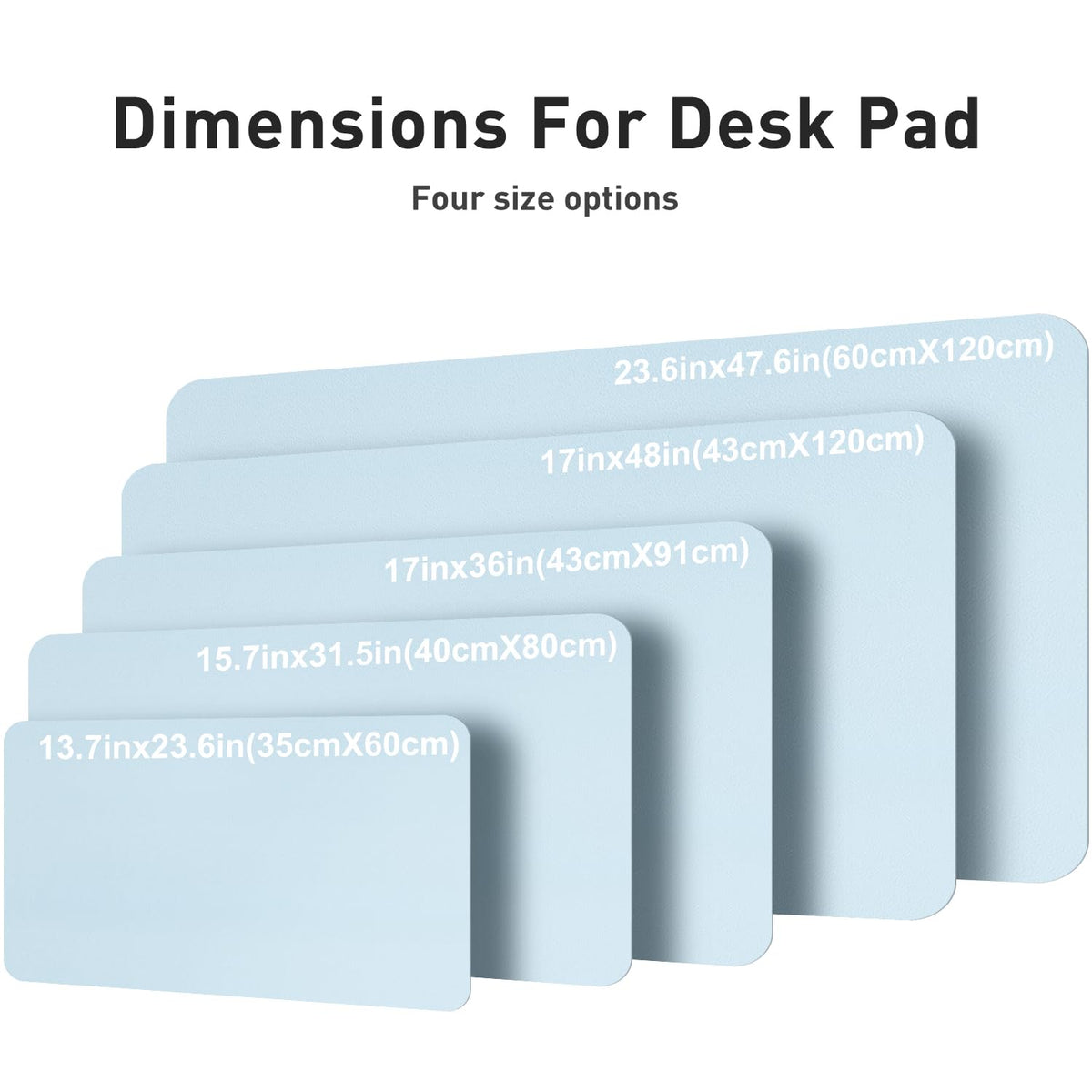 Aothia Faux Leather Desk Mat – Large Mouse Pad, Non-Slip PU Leather Blotter, Waterproof Writing