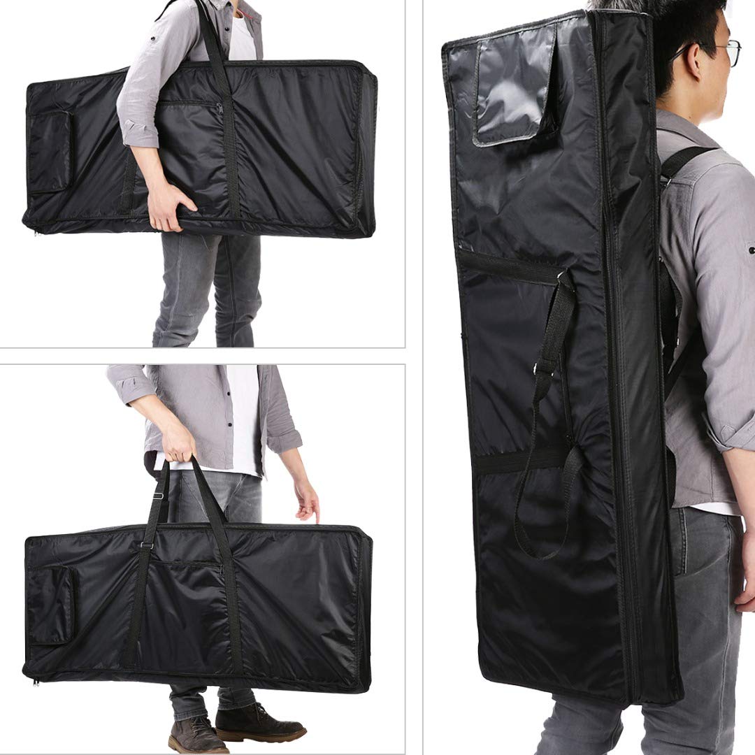 ONCHSH 61 Key Keyboard Gig Bag, Waterproof 39×16×6 Inch
