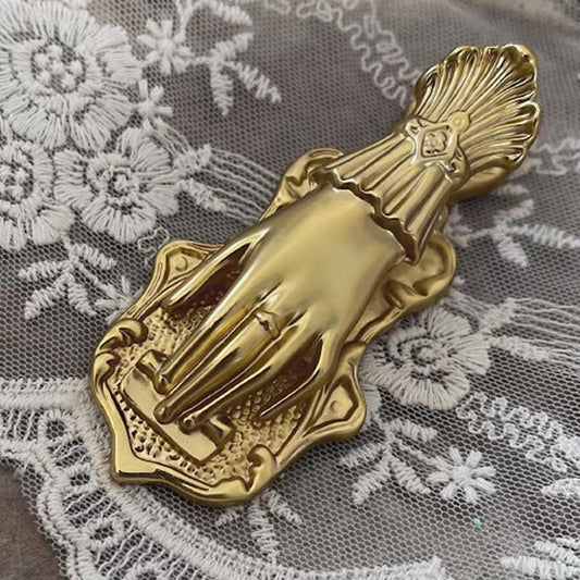 Lady's Hand Shaped Metal Paper Clip Binder Clips Page Holder Vintage Bullet Junk Journal Clips Book