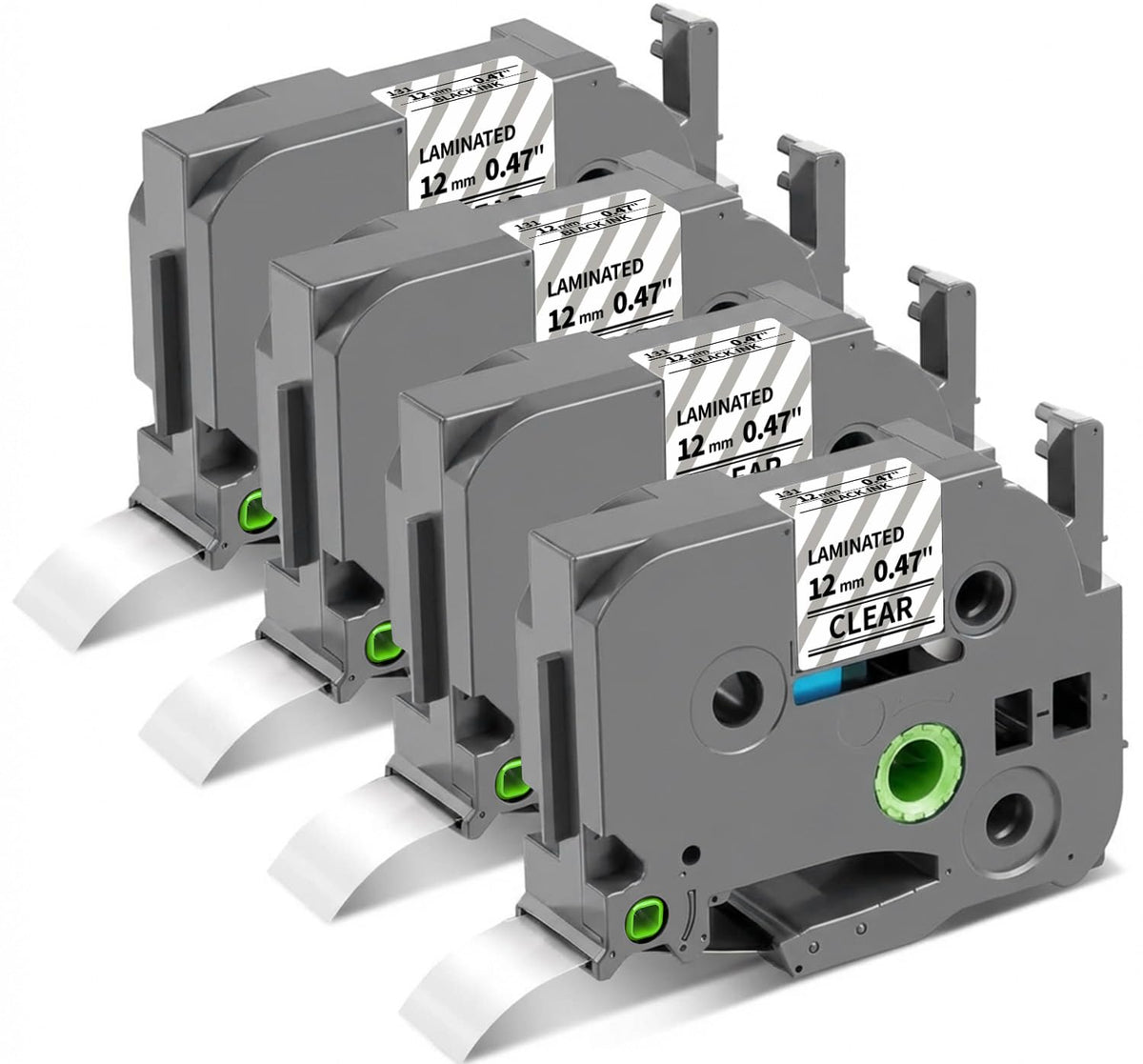 TZe-131 Replace for Brother TZ Tape 12mm 0.47 Laminated Clear Label Tape