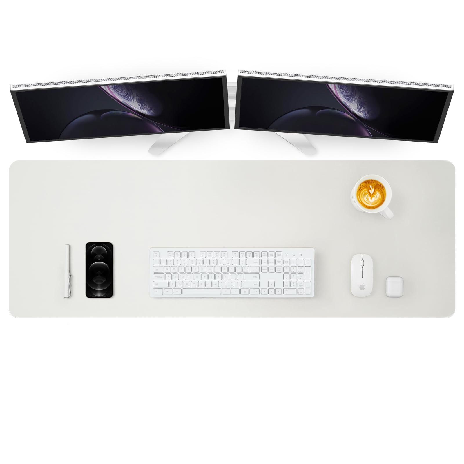 Large Desk Mat - 47.2"x 17" Non-Slip PU Desk Pad for Office and Home - Ideal for Large Mouse Pad
