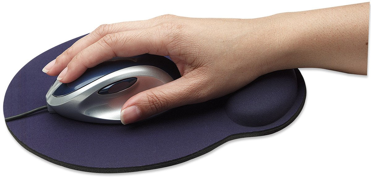 Manhattan Gel Mouse Pad - with Soft Wrist Support, Non- Slip Base, Ergonomic Design - for Laptop