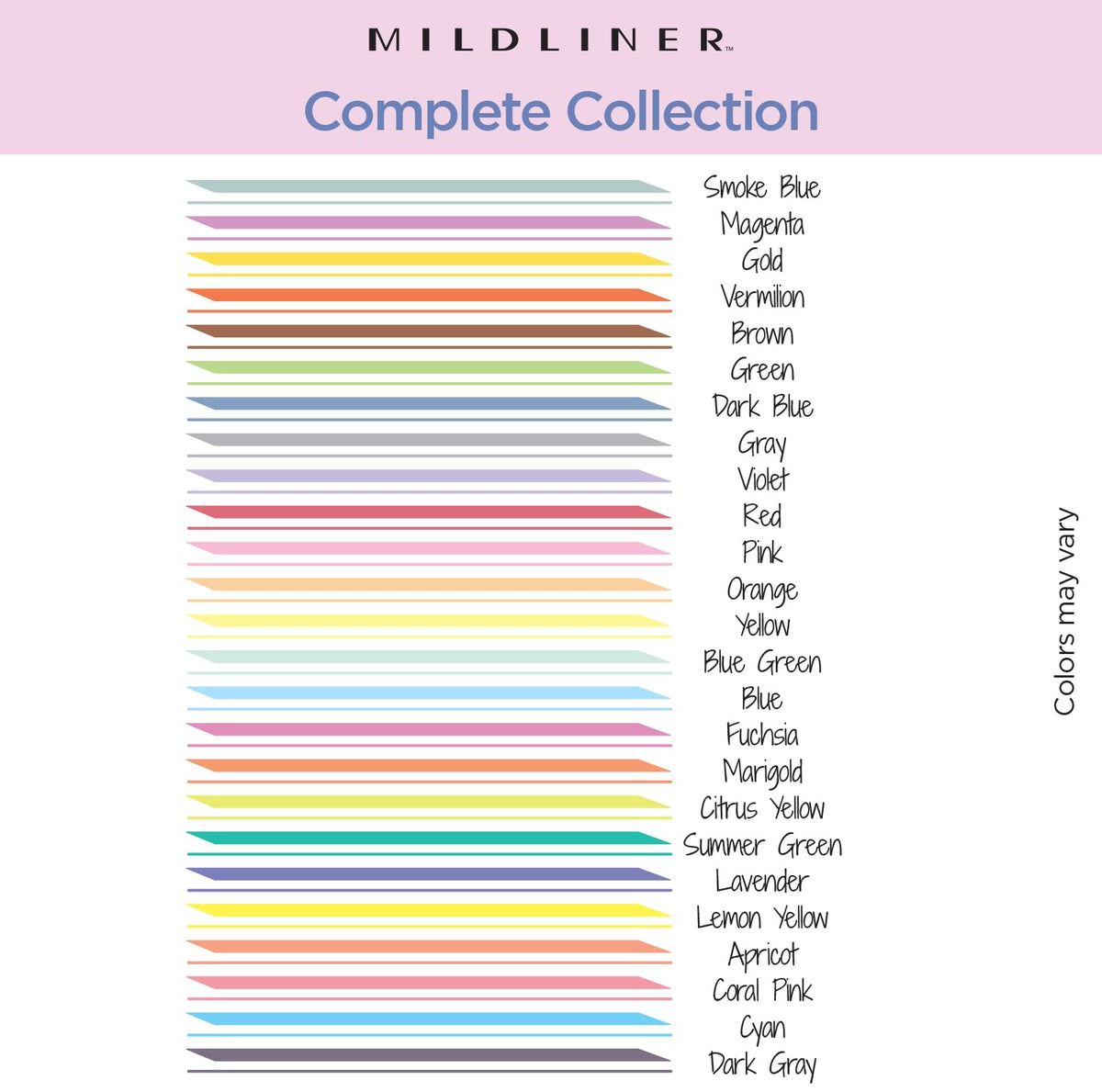 Zebra Pen MILDLINER No Bleed Highlighter, Assorted Colors, Dual Tip, 25-Pk