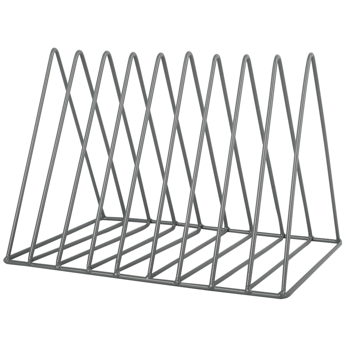 EASEPRES Vinyl Record Holder Storage, 9 Slot Metal Magazine Book Album Display Rack, Stylish