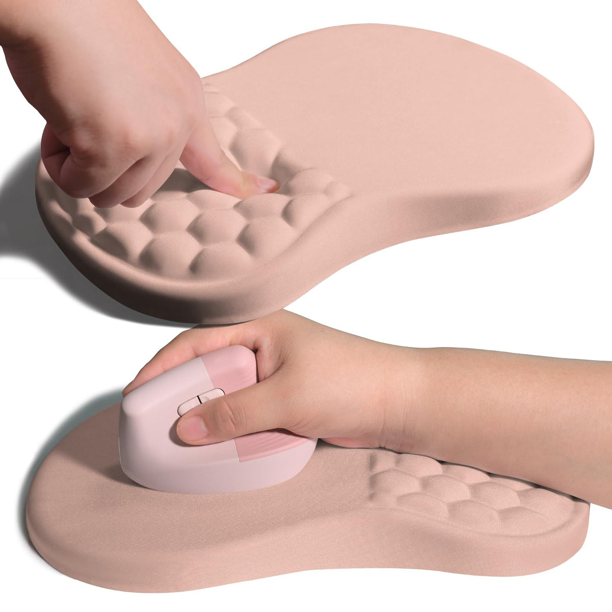 Armanza Ergonomic Joint Wrist Support Mouse Pad with Memory Foam Cushion Massage Bump, Carpal