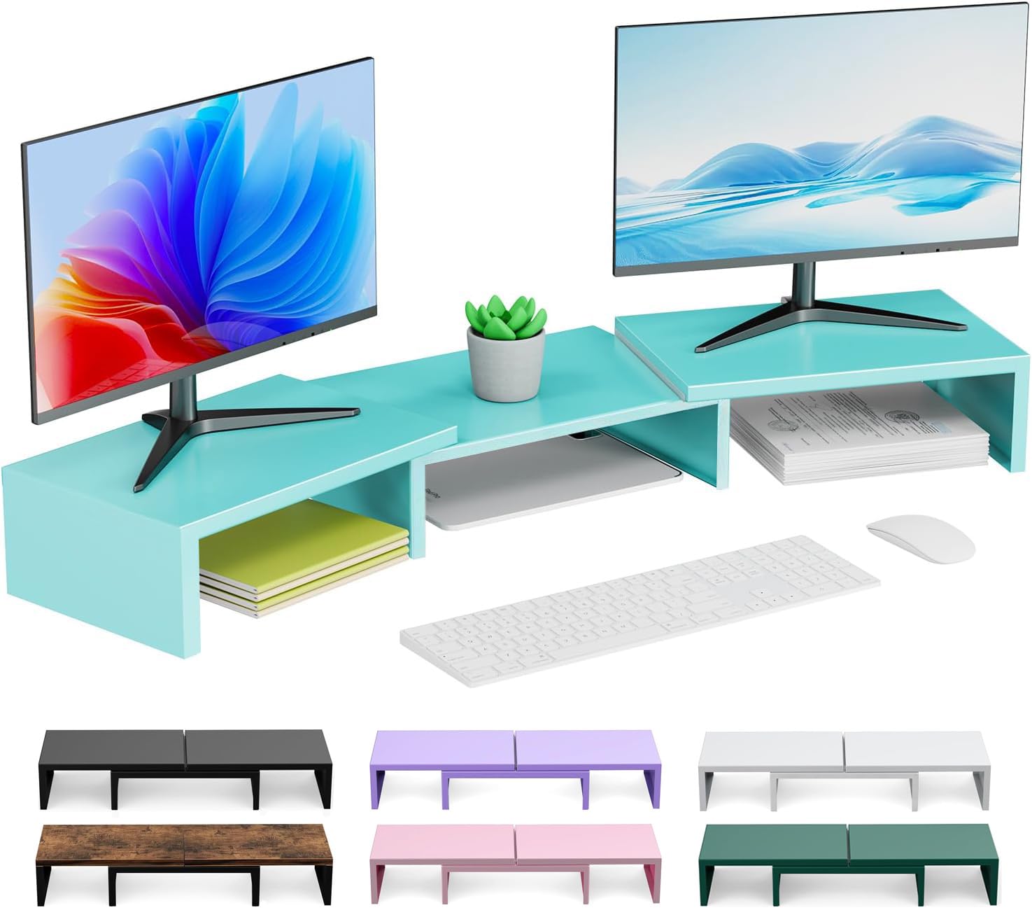 OUTIOE Dual Monitor Stand Riser