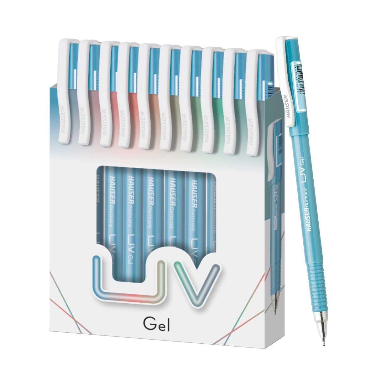 Hauser UV Gel Pen Wallet Pack | Ensures Smoothness & Durability | Waterproof Ink For Smooth &
