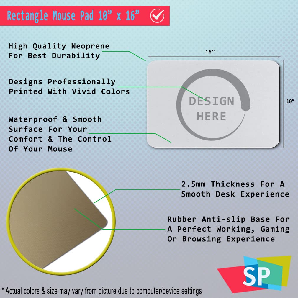 Style In Print Mouse Pad Custom Personalized Photo Picture & Text Neoprene Office Supplies & Gaming