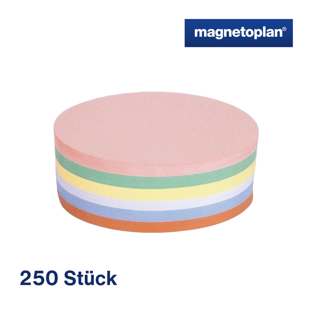 Magnetoplan 112501910 Presentation Cards Oval Assorted Colours