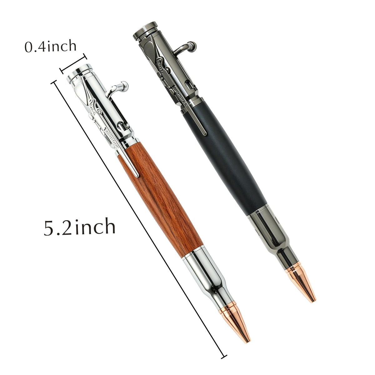 EDSG Personalized Bolt Action Pen, Engraved Metal Ballpoint Pens with Any Name, Bolt Bullet Pens
