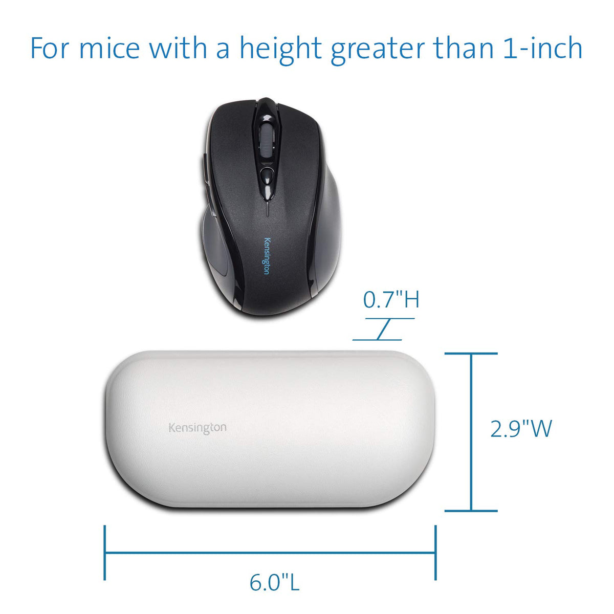 Kensington K50432WW ErgoSoft Wrist Rest for Standard Mouse-Gray