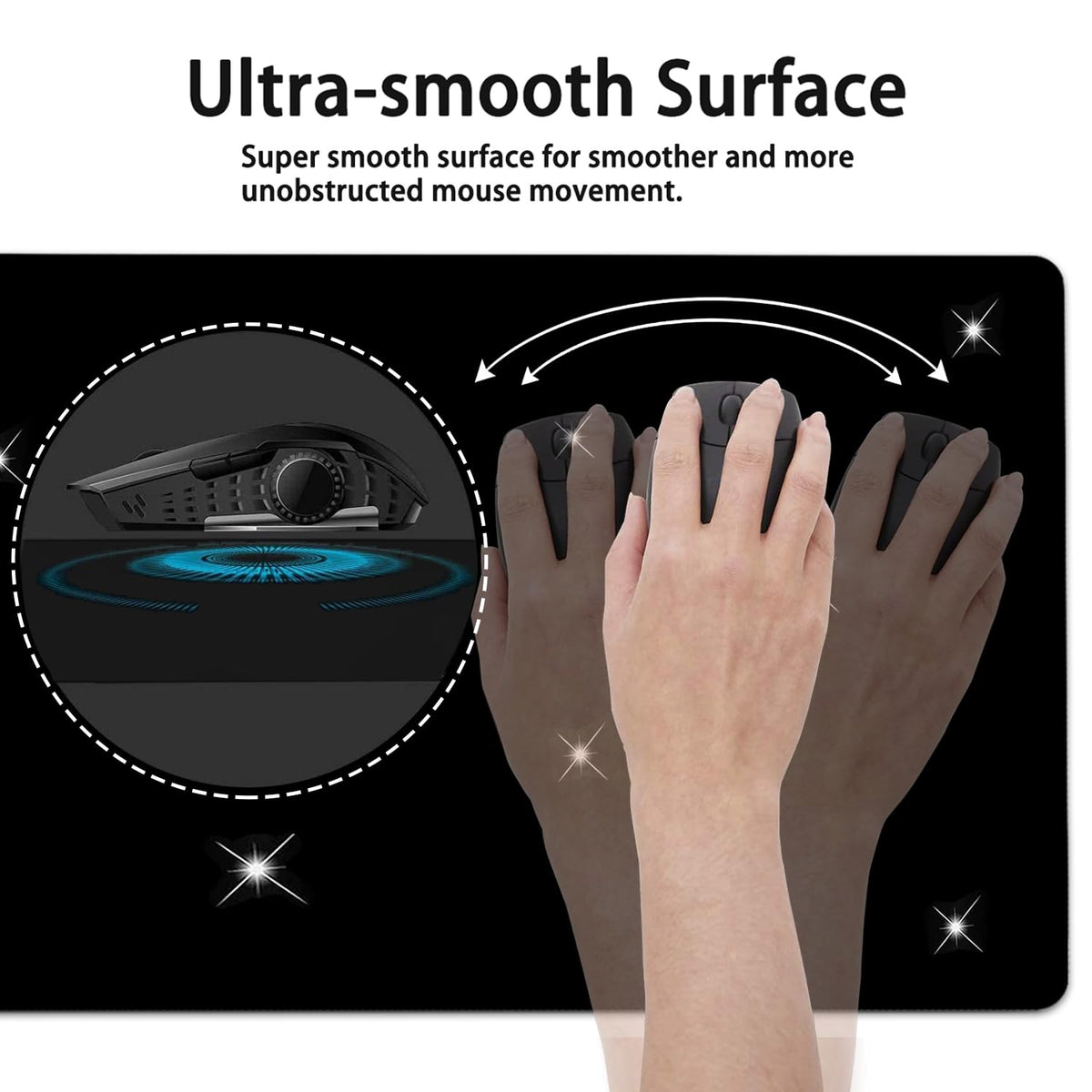 Large Mouse Pad, 31.5 x 11.8in Extended Gaming Mouse Pad with Stitched Edges,XXL Mousepad Protector