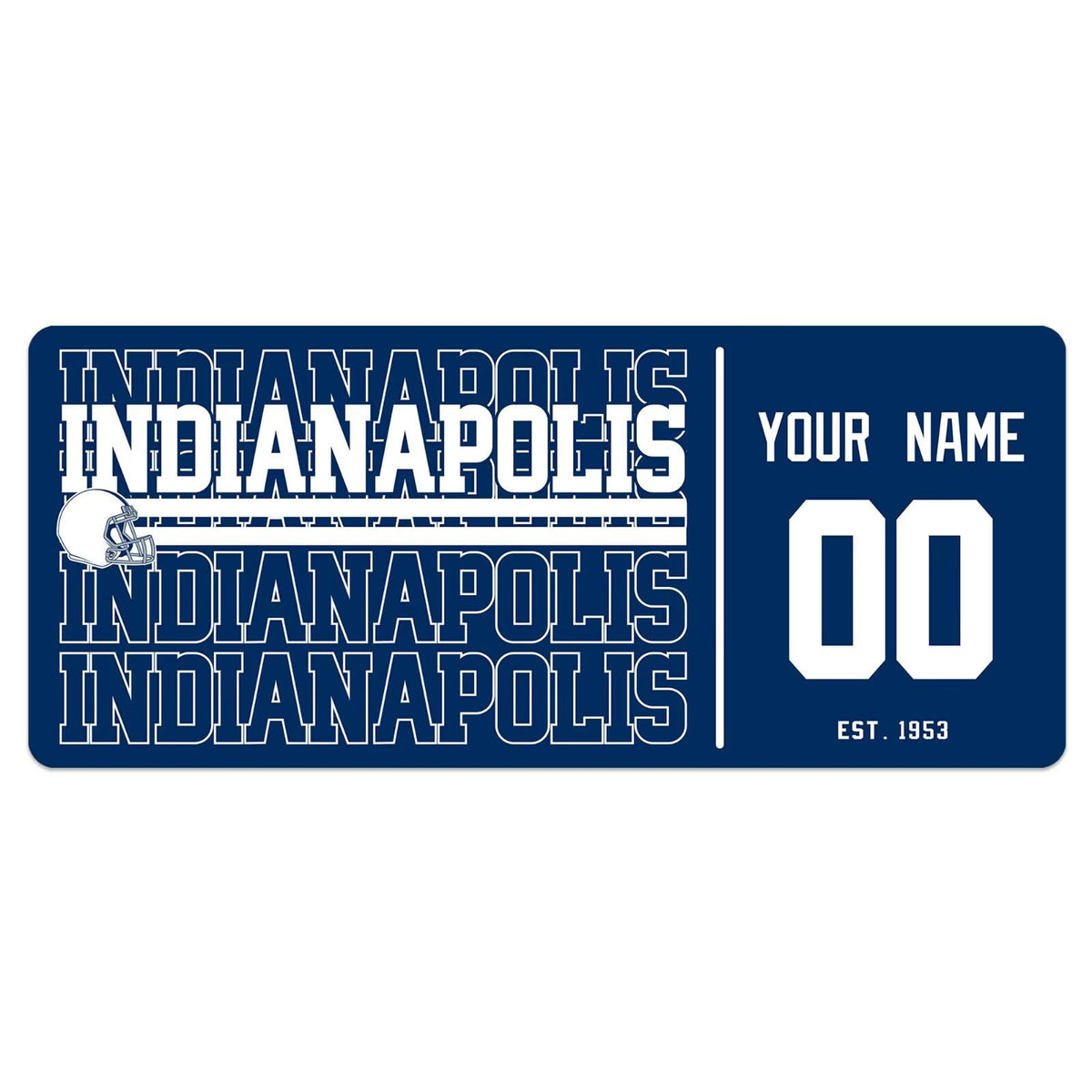 ANTKING Indianapolis Mouse Pad Custom Name and Number Desk Pad for Men Women Youth Gifts