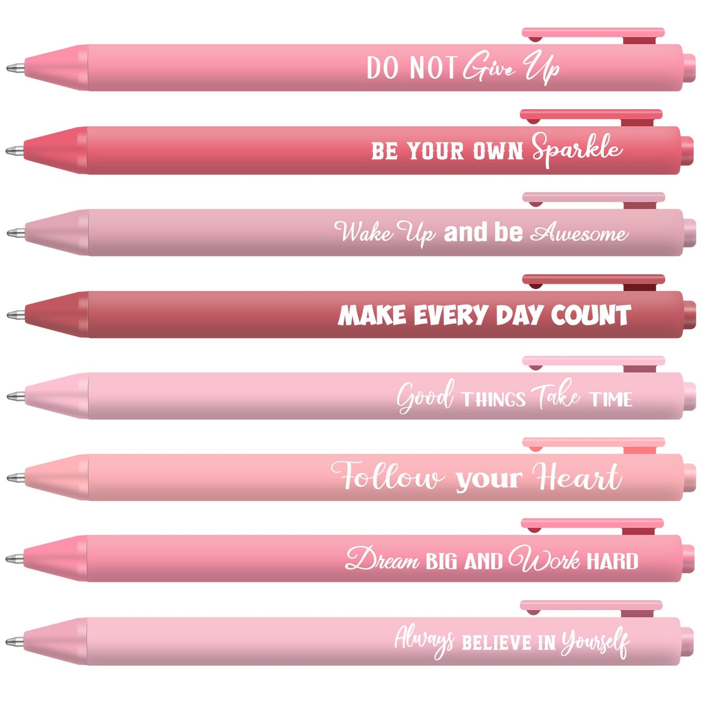 Sayglossy 80 Pcs Motivational Pens Christian Ballpoint Pens Inspirational Quotes Writing Tool Small