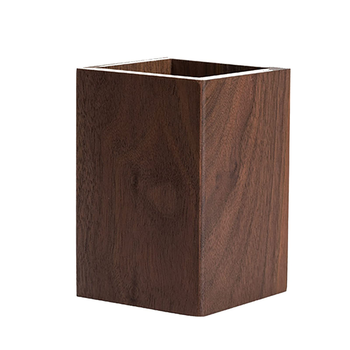 Soseelnee Black Walnut Wooden Pencil Box, Multiple-Use Desk Writing Stationary Organizer Wood Pen