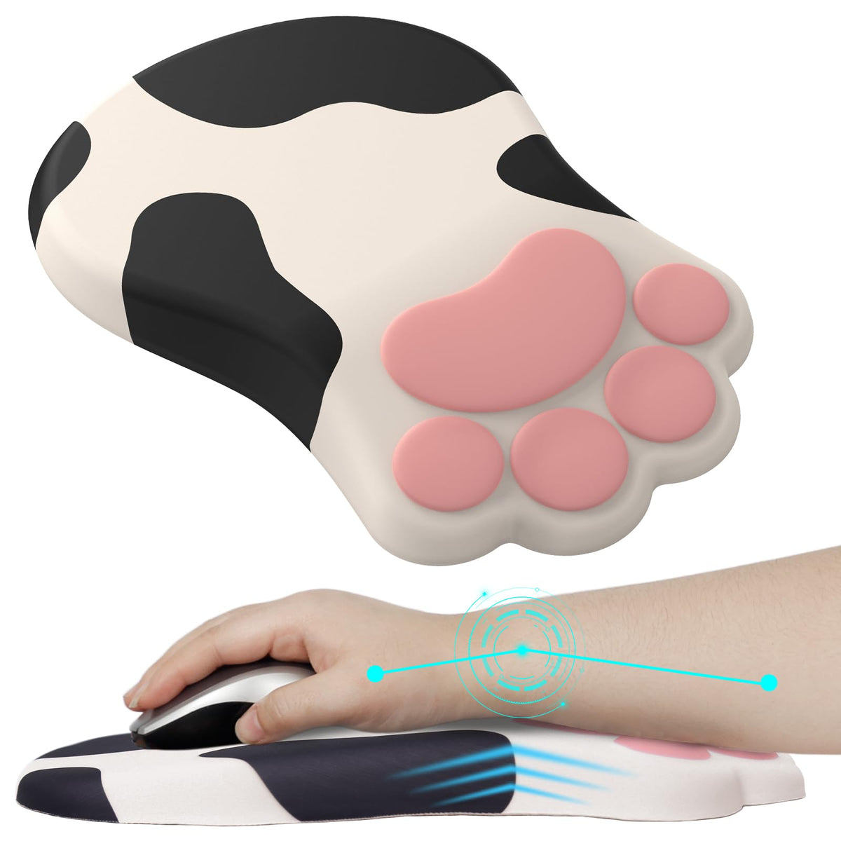 L-SPOUTTO Ergonomic Mouse Pad with Wrist Rest,Cute Mouse Pad Wrist Support
