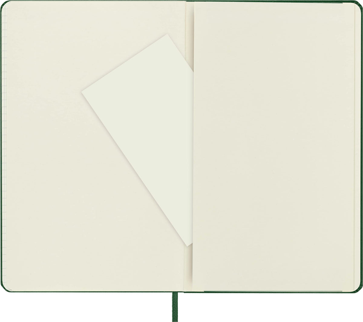 Moleskine Notebook, Large, Squared, Myrtle Green, Hard (5 x 8.25)