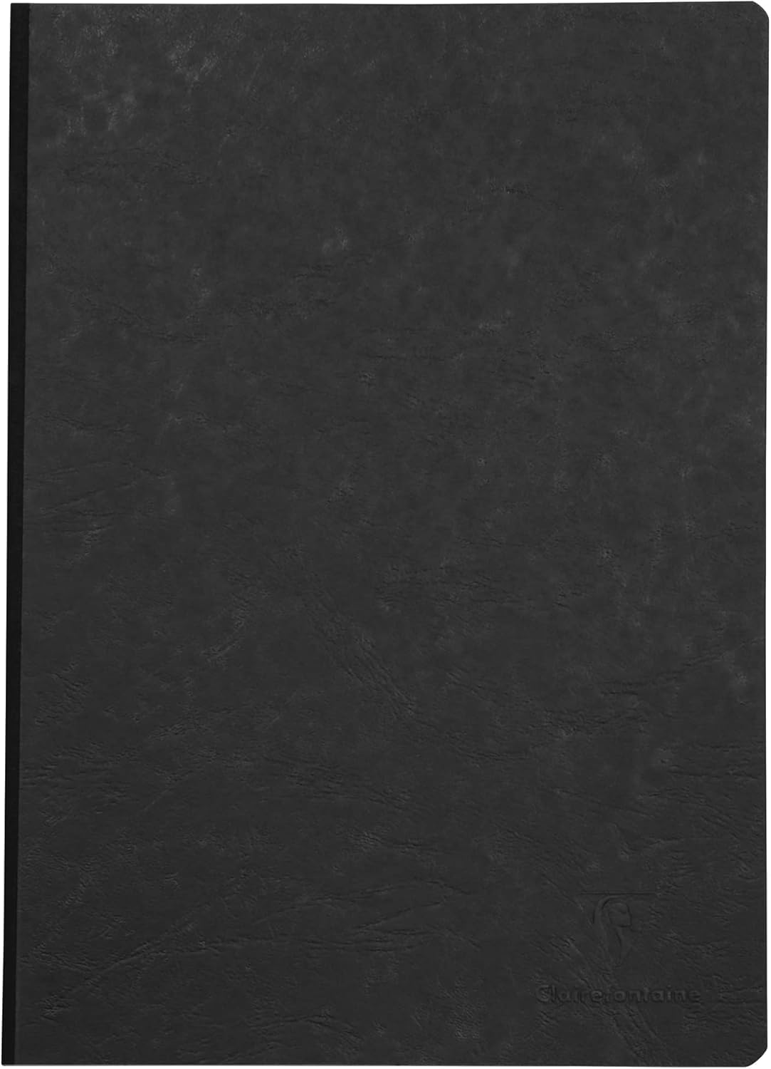 Clairefontaine - Ref 791401C - Age Bag Clothbound Notebook (192 Pages) - A4 Size, Plain Rulings