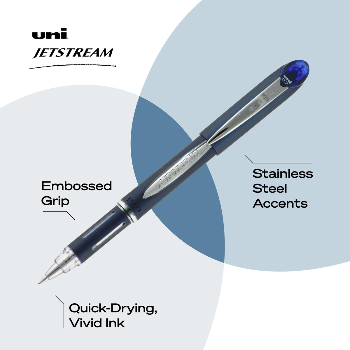 uniball™ Jetstream Ballpoint Pen, Fine Point (0.7mm), Blue