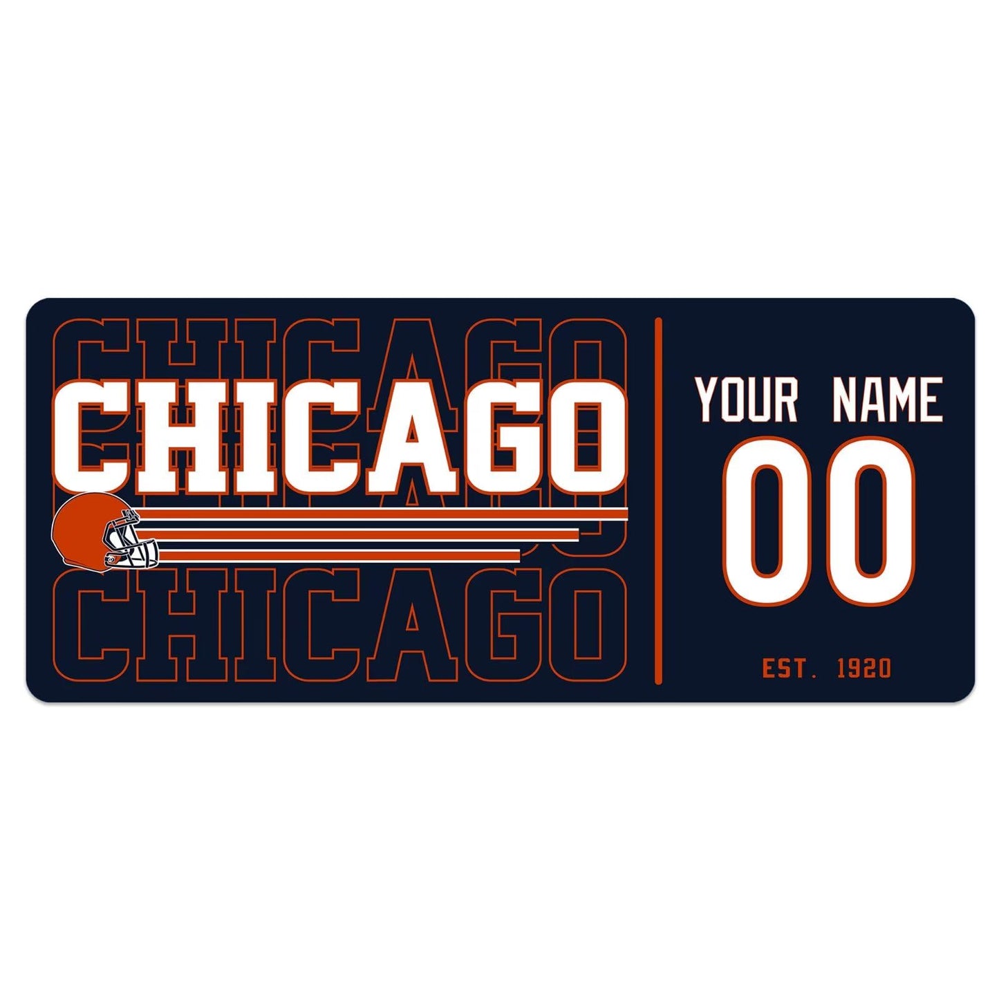 ANTKING Chicago Mouse Pad Custom Name and Number Desk Pad for Men Women Youth Gifts