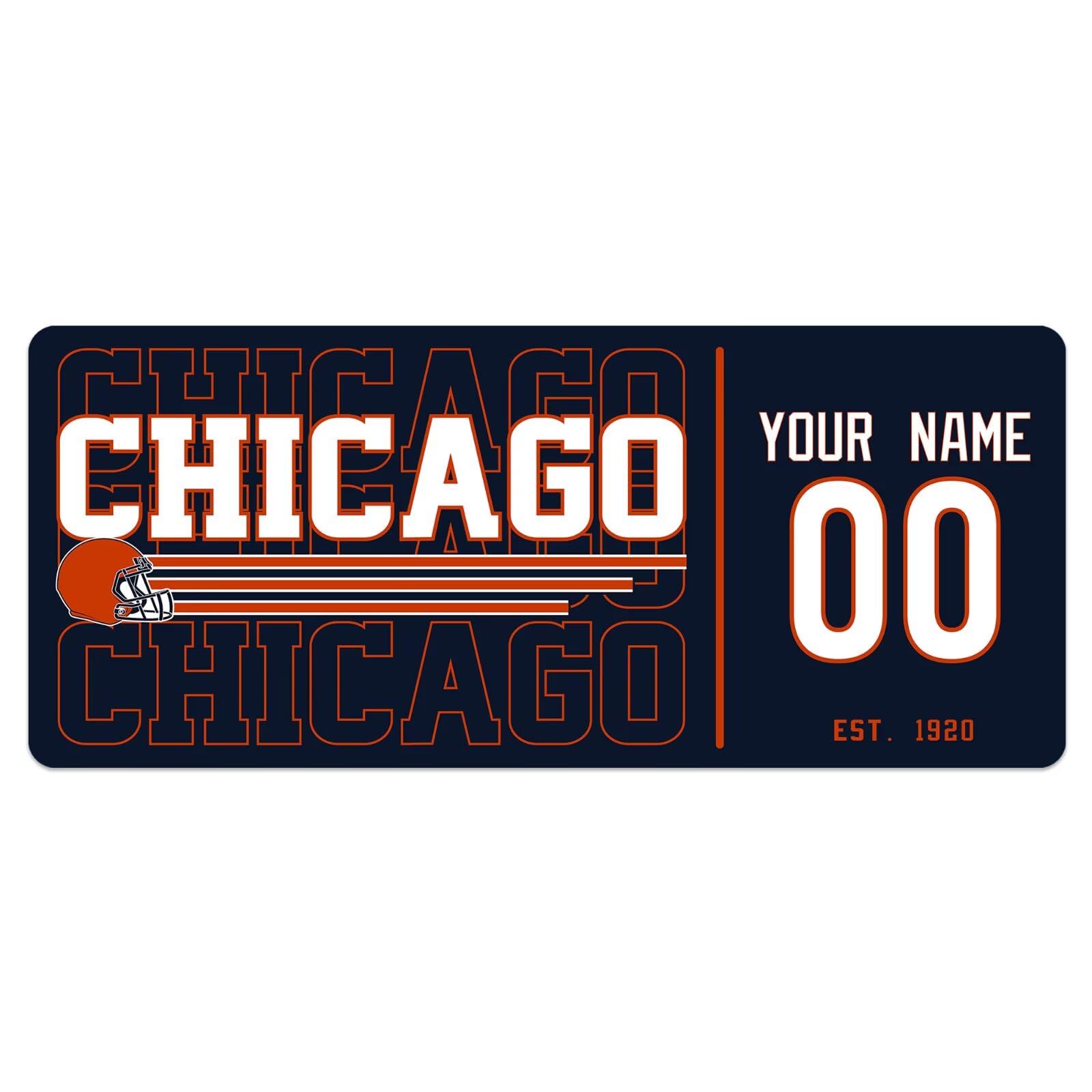 ANTKING Chicago Mouse Pad Custom Name and Number Desk Pad for Men Women Youth Gifts