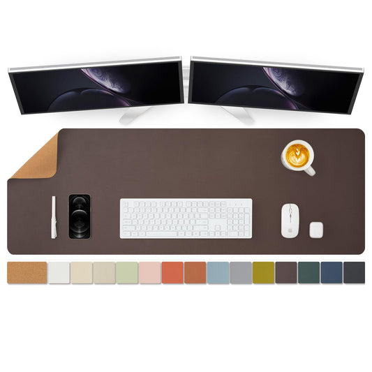 Large Cork Desk Mat - 47.2"x 17" Desk Pad for Office and Home - Ideal for Large Mouse Pad and Desk
