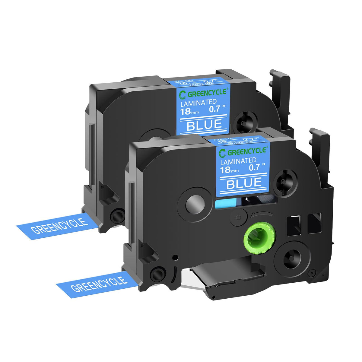 GREENCYCLE Compatible for Brother P-Touch Label Tape TZe-545 18mm 0.7" Laminated Blue TZe545 TZ-545