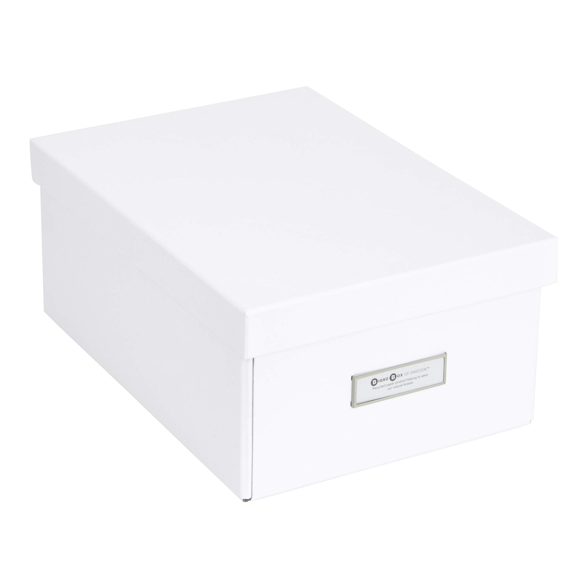 Bigso Box of Sweden Karin Collapsible Storage Box with Labelframe for Easy Identification - Simple