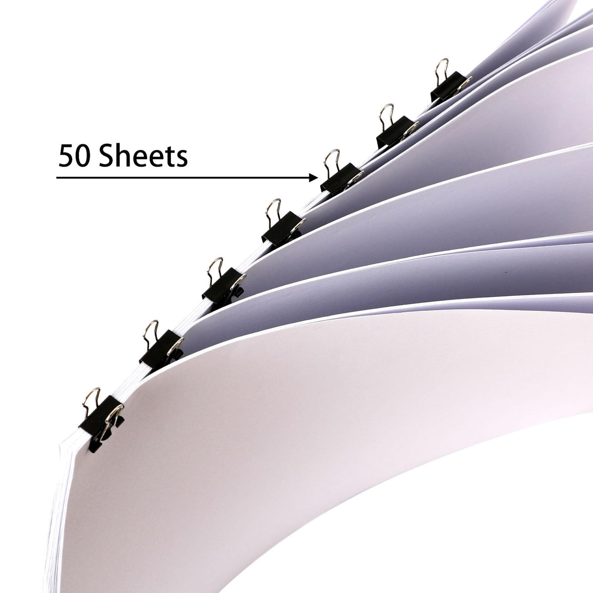 SANNIX 150 PCS Mini Binder Clips, 5/8 inch 15mm Binder Clips Black Paper Clamps Micro Size for